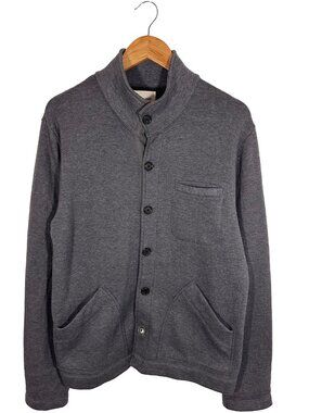 Billy Reid Gray Button Up Cotton Jacket Size Mens M